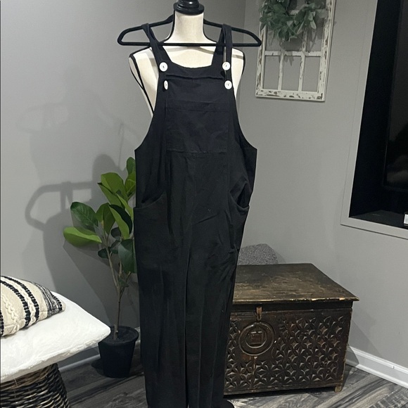 Wide Leg Overalls - Picture 1 of 4
